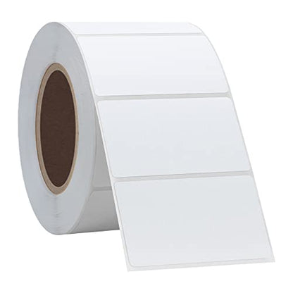 Hybsk 2.25x1.25 inch Direct Thermal Labels for Barcodes, Address, Compatible with Rollo Label Printer & Zebra Desktop Printers (2.25"x1.25",2 Rolls White) - color: 2 Rolls White, size: 2.25"x1.25"