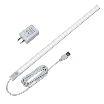 17in LED Motion Sensor Under Cabinet Light 6000K USB Plug-in - color: Cold White