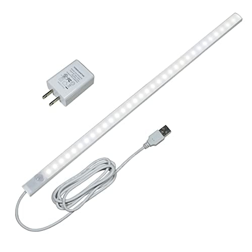 17in LED Motion Sensor Under Cabinet Light 6000K USB Plug-in - color: Cold White