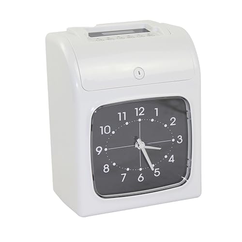 W-S1 Digital Attendance Machine Time Recorder Fingerprint/Password Punch Card Time Clock Office Staffs Check in Punching Machine