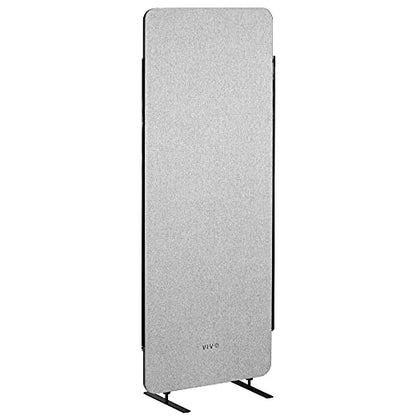 VIVO Gray Freestanding 24 x 66 inch Privacy Panel, PP-1-T024G - color: Gray, size: 24" wide, 66" Tall