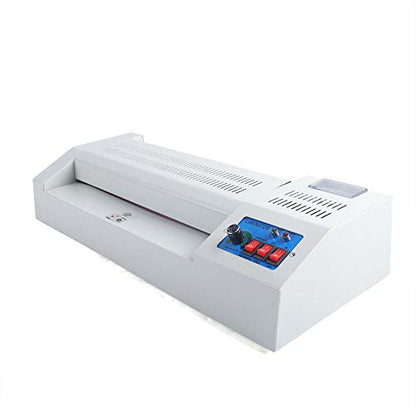 13" Thermal Laminator, 600W Desktop Laminating Machine A3/A4 4 Roller Hot&Cold Film Laminate for Home Office School (US Stock)