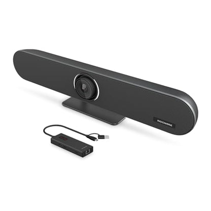 RB10 Kit 4K AI Tracking USB Video Conference Camera, All-in-One Soundbar with Built-in Mic & Speaker, 120° Wide Angle, 6m Pickup, Plug-and-Play for Small/Medium Meeting Rooms