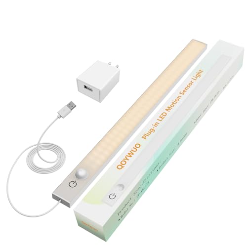 USB Plug-in Motion Sensor Light, Night/Day/ON Modes, Bright&Dimmable - color: 3000K Warm White, size: 1-Bar