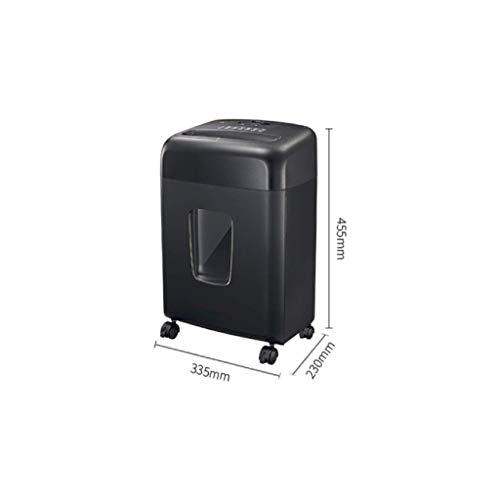 Shredder with Wheels-6-Sheet Cross-Cut Paper, CD and Credit Card Home Office with Pullout Basket
