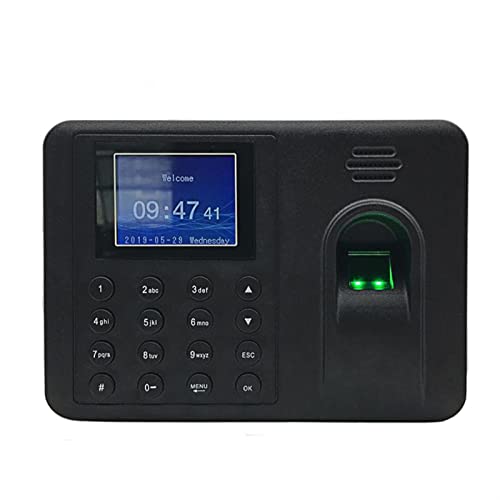 Biometric Employee Attendance Machine Cheapest 2000 Users Biometric Fingerprint Time Attendance System Clock Recorder Employee Recognition Recording Device Electronic, UK Plug-English