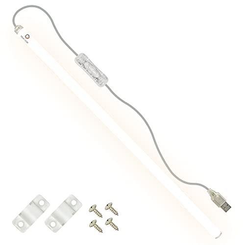TrueColor USB LED Under Cabinet Light Bar, Frosted Cover, 24 in, Soft White - color: Soft White, size: 24 inches