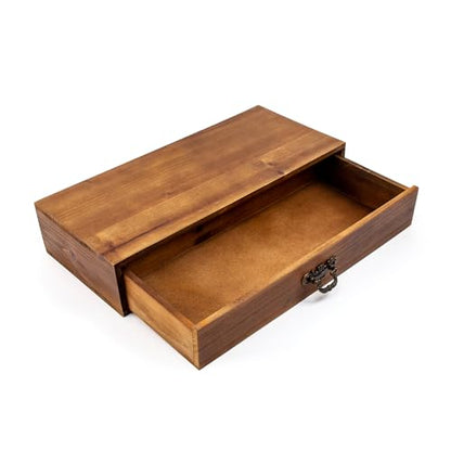 Wooden Drawers Organizer Solid Desktop Drawer Storage Box Organizer - color: Wood