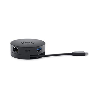 Dell DA300 USB-C Mobile Adapter, Bases & Docking Stations, Black
