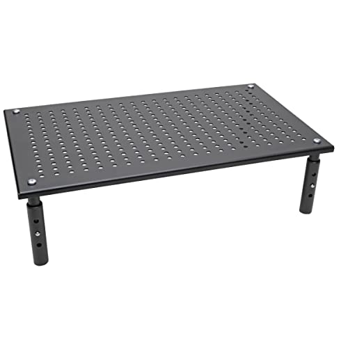 Tripp Lite Computer Monitor Stand, Adjustable Height, 18 x 11 in., Metal, Black (MR1812M) - style: 18 x 11 in