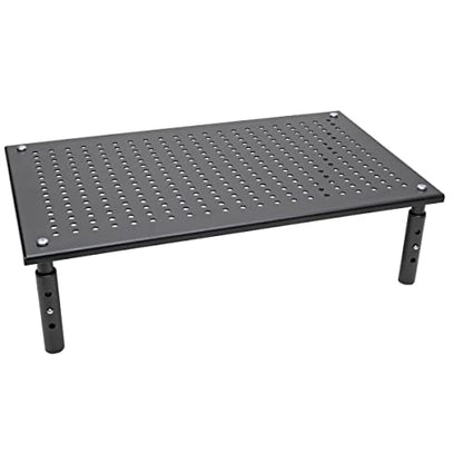 Tripp Lite Computer Monitor Stand, Adjustable Height, 18 x 11 in., Metal, Black (MR1812M) - style: 18 x 11 in