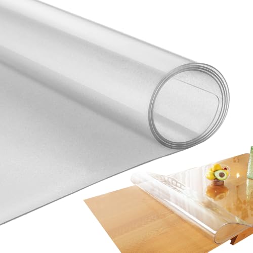 Transparent Table Protector PVC 0.7mm Thick Tablecloth - color: Matte 1.0
