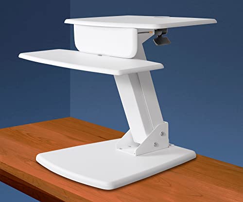 Kantek Desktop Sit to Stand Workstation, White (STS810W) - color: White, style: Desktop Workstation