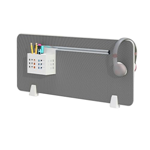 Freestanding Desk Divider - Noise Reducing Privacy Panel for Classroom and Office Use, Portable Cubicle Partition for Workstations and Home Desks - color: Grey, size: 90*30cm