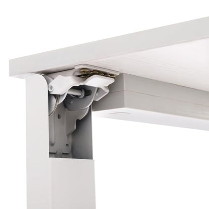 Wall Mounted Folding Table 29.52" x 15.75" Drop-Leaf Desk with Support Legs - color: White