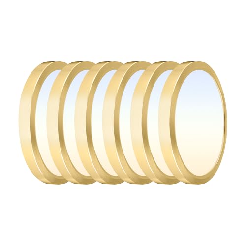 Hlite 9 Inch LED Flush Mount Ceiling Light,1800LM,6 Pack,3CCT | 18W 3000K/4000K/5000K Selectable,Super Slim,Low Profile Round Ceiling Light Fixtures for Kitchen,Bedroom,Hallway,Gold - color: Gold, size: 9 inch-6