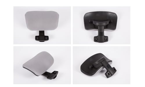 Premium Office Chair Headrest Attachment,Home Ergonomic Elastic Sponge Desk Chair Head Pillow Adjustable Height Angle,Universal (Black PU Leather-Black) - color: Black Pu Leather-black