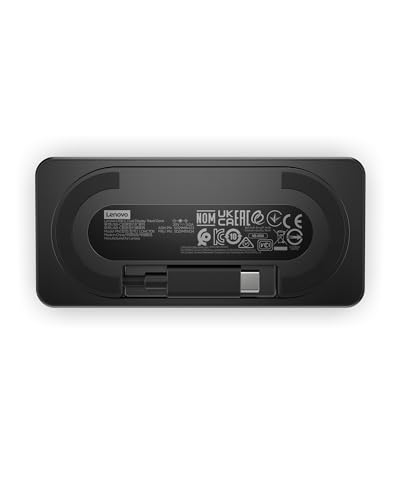 Lenovo USB-C Dual Display Travel Dock - 7 Ports, Integrated Cable, Universal Compatibility, Two displays at 4K - Black - style: USB Dock