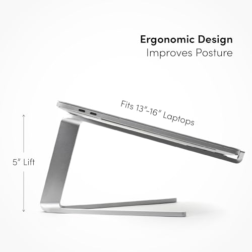 Aluminum Laptop Stand for Desk, fits 13" - 16" Laptops
