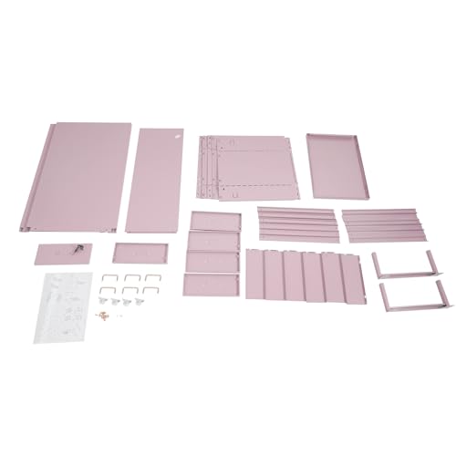 6 Drawers File Cabinet with Lock Rolling Mobile Filing Cabinet with Wheels Under Desk Vertical Filing Cabinet for Office/Home Metal (Purple) - color: Purple