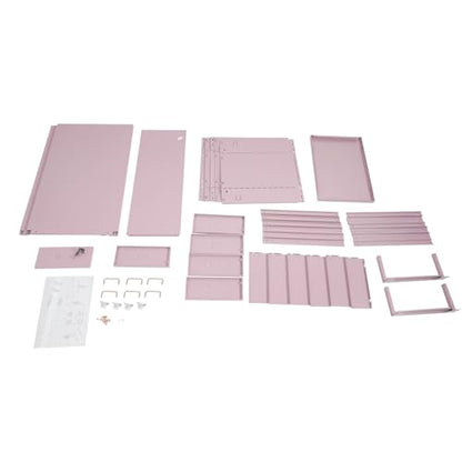 6 Drawers File Cabinet with Lock Rolling Mobile Filing Cabinet with Wheels Under Desk Vertical Filing Cabinet for Office/Home Metal (Purple) - color: Purple