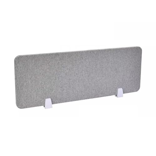 Acoustic Desk Divider - Soundproof Office Partition Tabletop Workstation Panel for Enhanced Noise Reduction & Privacy in Open Workspaces - color: Grey, size: 80x30cm