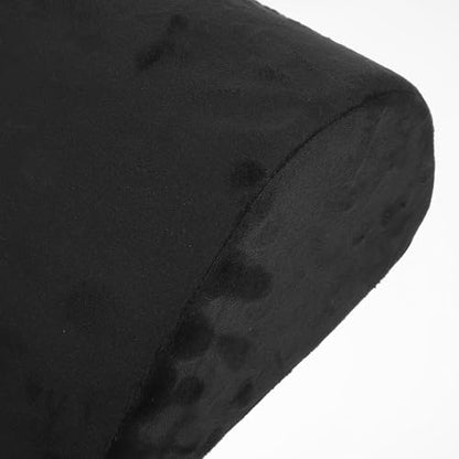 Yardwe -Desk Memory Foam Foot Cushion with Handle, Non-Slip Washable Black Footrest for Office, Home, Travel Comfort and Leg Support