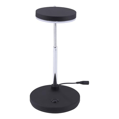 Bostitch Office LED Metal Gooseneck Desk Lamp, Flicker Free, Adjustable Head (VLED1800BK), Black