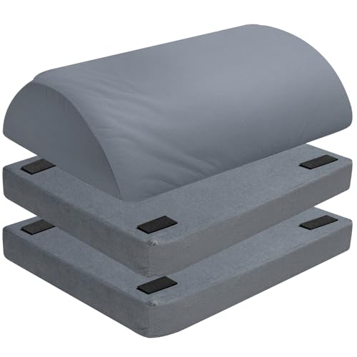 Ergonomic Under Desk Foot Rest 3-Level Adjustable Footstool, Grey