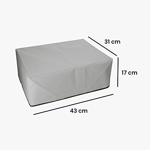 kwmobile Dust Cover Compatible with HP DeskJet 2755e / DeskJet 2720e / 2710e / 2820e / 2721e - Printer Case - Fabric Protector Cover - Light Grey - color: Light Grey