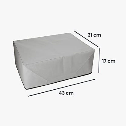 kwmobile Dust Cover Compatible with HP DeskJet 2755e / DeskJet 2720e / 2710e / 2820e / 2721e - Printer Case - Fabric Protector Cover - Light Grey - color: Light Grey