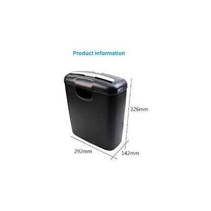 Mini Paper Shredder- Shredders Small Office Shredder Home Electric Strip Black Automatic Feed