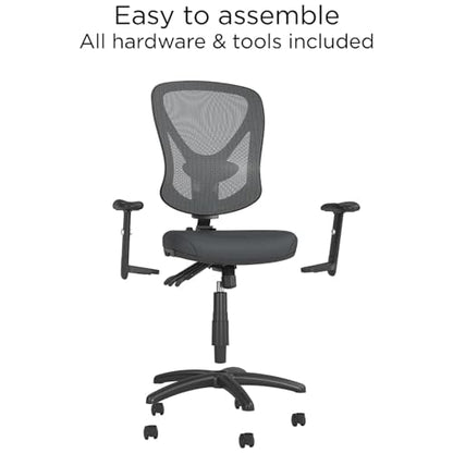 Staples Carder Ergonomic Mesh Task Chair, Lumbar Support, Adjustable, Black - style: 1 Pack