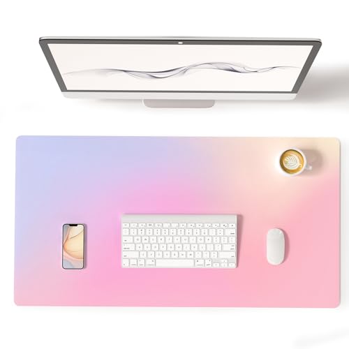 Colorful Star Large Mouse Pad Pink Aesthetic, 31.5 x 15.7 in - color: Dreamy Pink Gradient, size: 31.5" x 15.7"