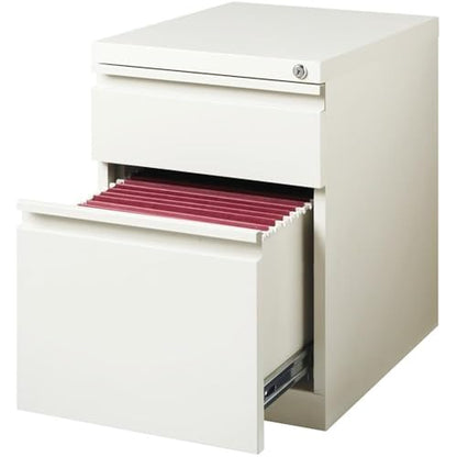 Hirsh Industries 2 Drawer Mobile Pedestal File Finish: Pearl White