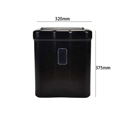 Micro-Cut Paper Shredder, Office Supplies Shredder 5 Sheets of 5 Liters of Waste Paper Capacity 320 * 190 * 375mm Mute for Home Office
