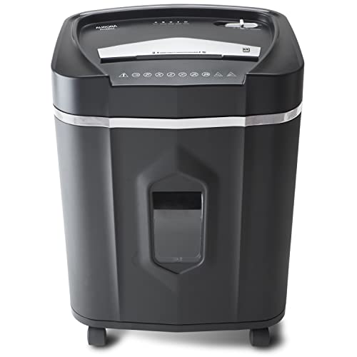 Aurora Anti-Jam 16-Sheet Crosscut Paper/CD and Credit Card Shredder/ 5-Gallon pullout Basket 30 Minutes Continuous Run Time - style: 16-Sheet CrossCut Shredder