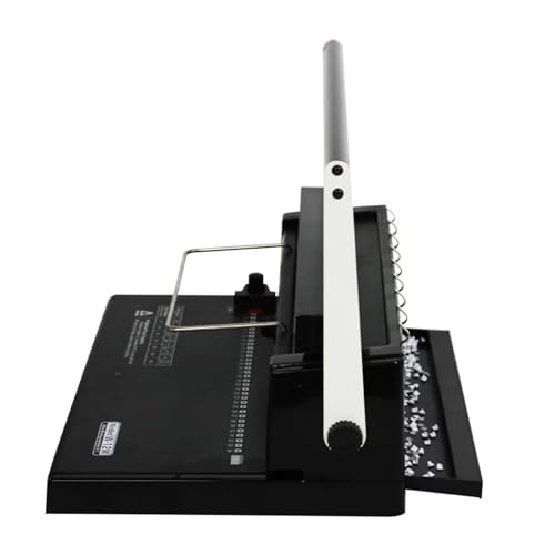 Binding Machine, Ring Binding Machine 34 Hole Loose Leaf Iron Ring Punching Machine Double Coil Manual Wire Binding Machine