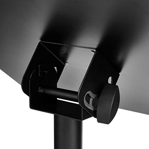 Amazon Basics Adjustable Height Portable Laptop Tripod Stand for Workstation, DJ Equipment, Projector, or Mixer, Black