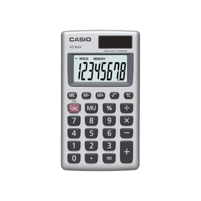 Casio HS-8VA Mini 6-Function Calculator - size: 1 Count (Pack of 1)