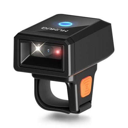 Bluetooth Ring Barcode Scanner, Wearable 1D/2D Bar Code Reader | Wearable Finger Scanner, Bluetooth 2.4g USB 3-in-1 Barcode Reader, 450mah, 6+ Hrs Use, Warehouse & Inventory