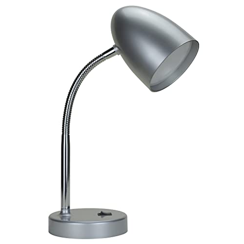 E ENERGETIC LIGHTING LED Desk Lamp, 3.5W 240LM 4000K Cool White Study Lamps for Bedroom and Office, Eye Protection, ETL Listed Silver Table lamp - color: Desk Lamp-Silver