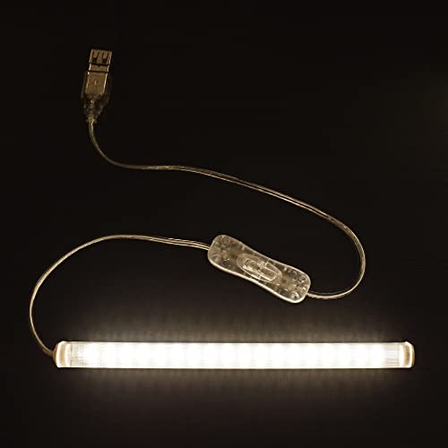 TrueColor USB LED Under Cabinet Light Bar, Frosted Cover, 8 in, Soft White - color: Soft White, size: 8 inches