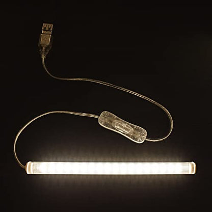 TrueColor USB LED Under Cabinet Light Bar, Frosted Cover, 8 in, Soft White - color: Soft White, size: 8 inches