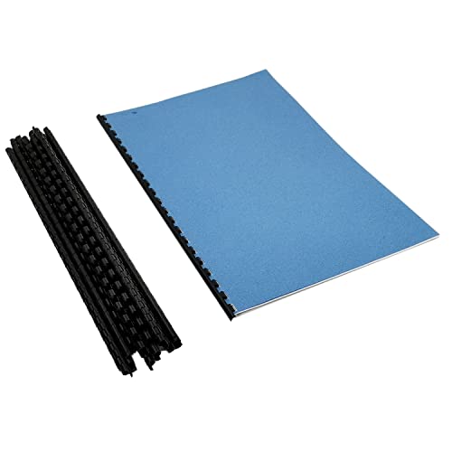 Rayson CR8BK Plastic Comb Binding Spines, 40-Sheets Capacity, 5/16" Black 19-Ring Comb Binding, Max. Binding Letter Size Paper (8.5"×11"), Box of 100 - size: 5/16", style: Letter - Black