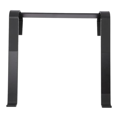 Lurrose Aluminum Laptop Stand Cooling Riser Holder for Desk with Ventilated Platform, Multipurpose Laptop Accessories for Home and Office Use, Black