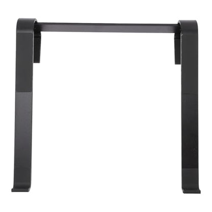 Lurrose Aluminum Laptop Stand Cooling Riser Holder for Desk with Ventilated Platform, Multipurpose Laptop Accessories for Home and Office Use, Black