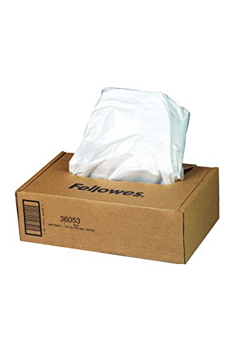 Fellowes 150-Sheet Cross-Cut Auto Feed Shredder, Black, AutoMax 150C; 9-Gallon Waste Bags, 100 Bags, 36053