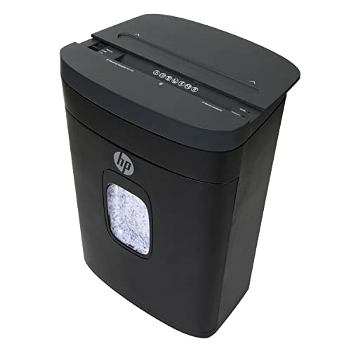 HP - Micro Cut Paper Shredder, 14-Sheet with Slide Top for Office - size: 14 Sheet