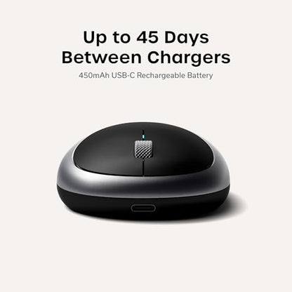 Satechi R2 Multimedia Remote Control & M1 Wireless Bluetooth Mouse, USB-C Rechargeable, Compact & Portable, for iPad Air, iPad Pro, MacBook Pro, MacBook Air